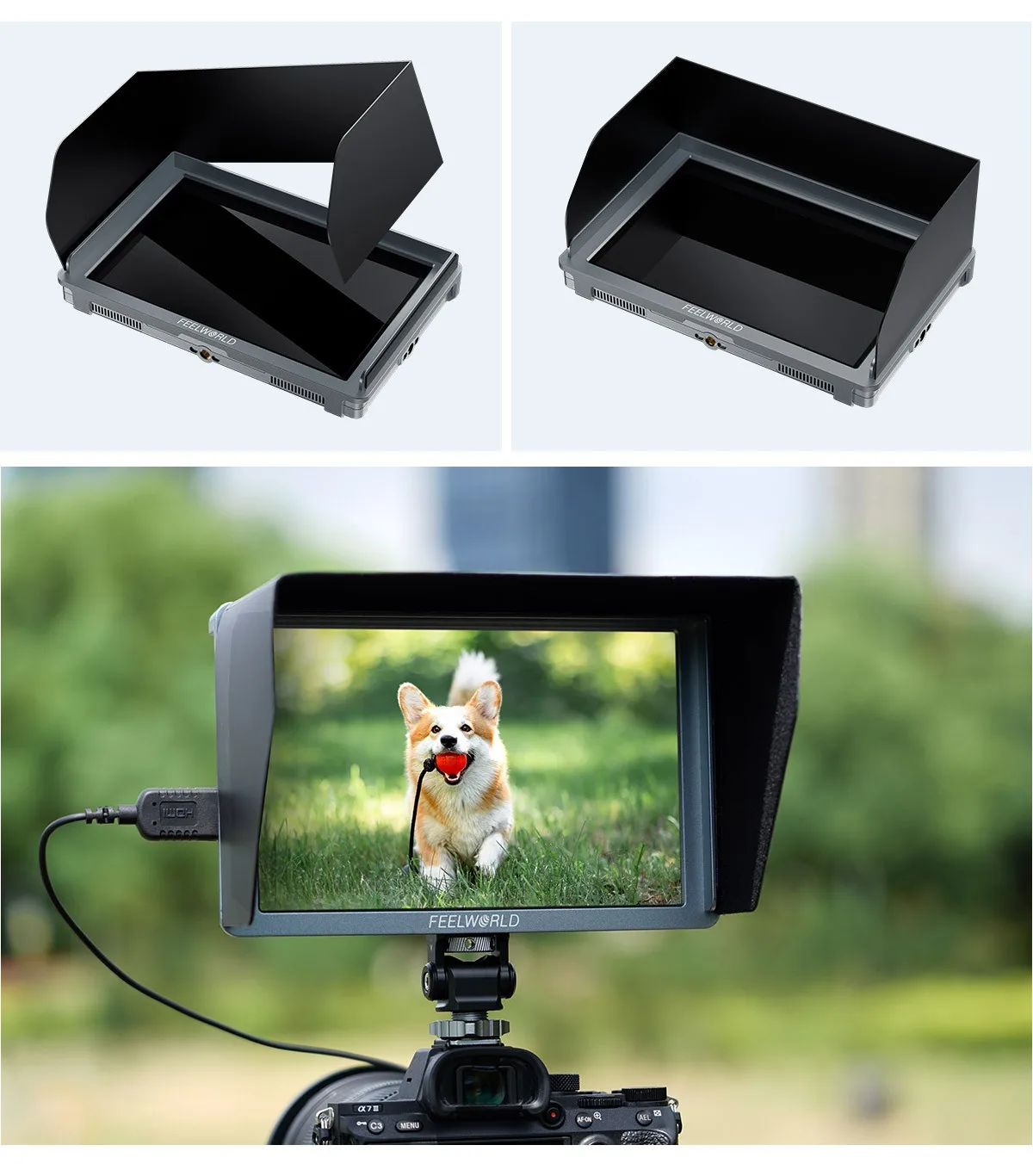 FW759 PRO 7" IPS HDMI On-Camera Touchscreen Camera Monitor
