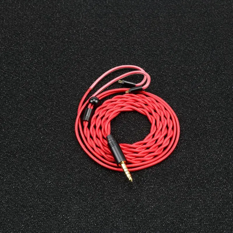 xinhs strand núcleo upocc prata chapeado cobre misturado trança com plug para qdc tfz mmcx interface
