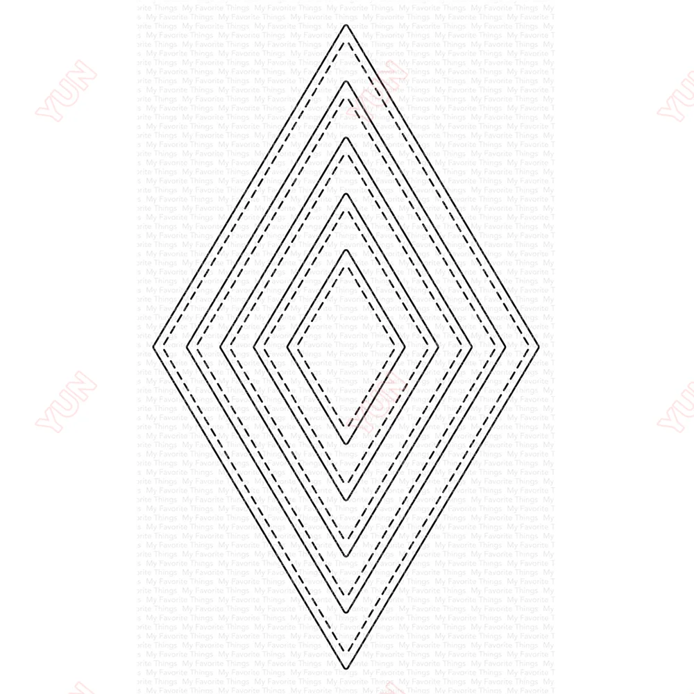 

Stitched Diamond Stax Metal Cutting Dies Scrapbook Diary Decoration Stencil Embossing Template DIY Greeting Card Handmade New