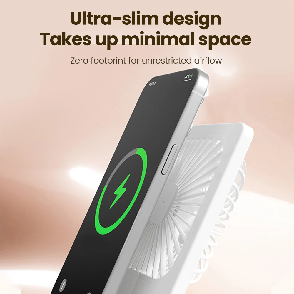 Compact Ultra-Quiet Portable Desktop Fan for Home, Office, and Outdoor Use