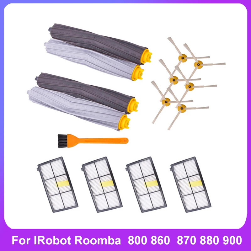 

For IRobot Roomba Parts Kit Series 800 860 865 866 870 871 880 885 886 890 900 960 966 980 - Brushes and Filters