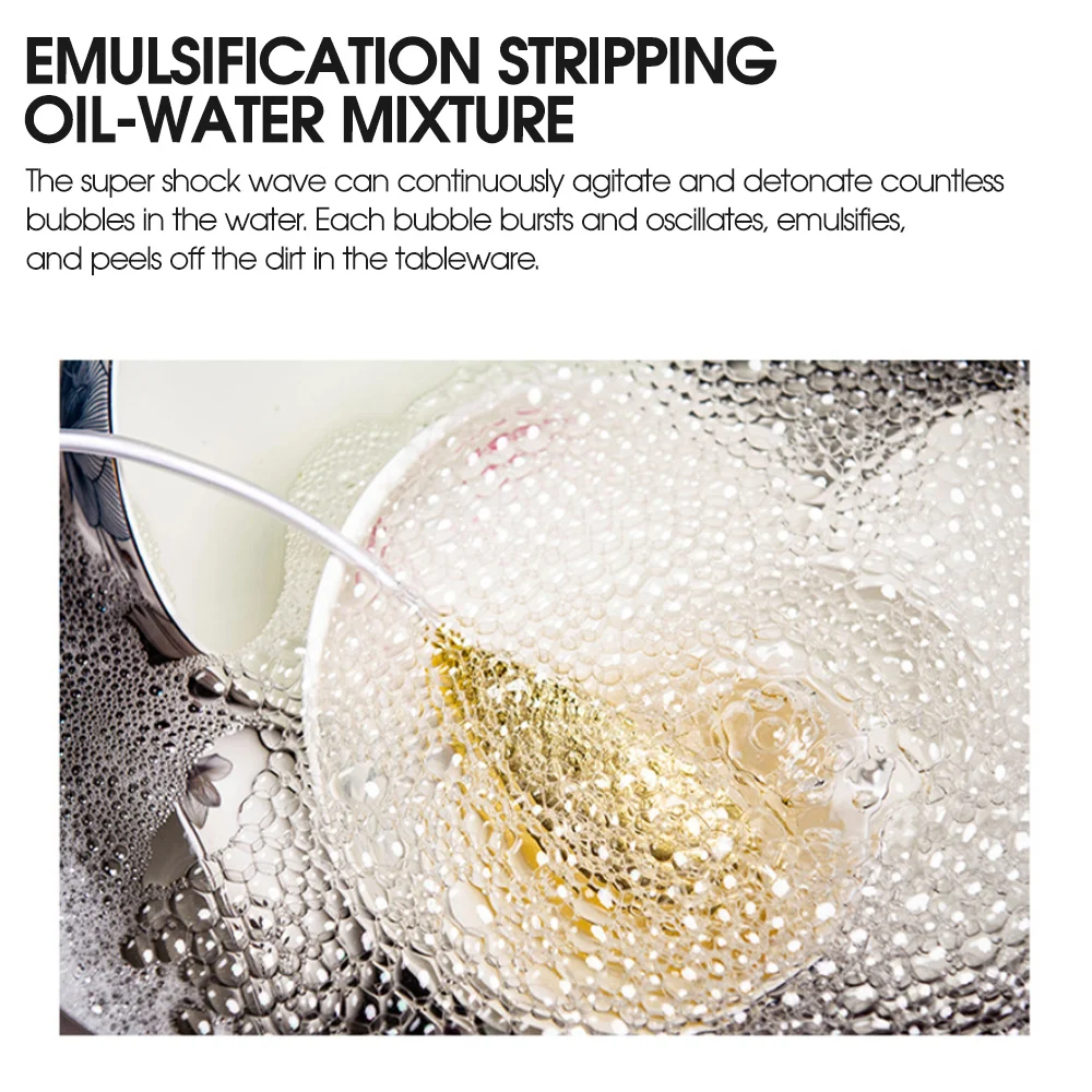Portable Fruit Vegetable Cleaning Machine High Frequency Ultrasonic Washing Kitchen Multifunctional Ingredients Washing Machine