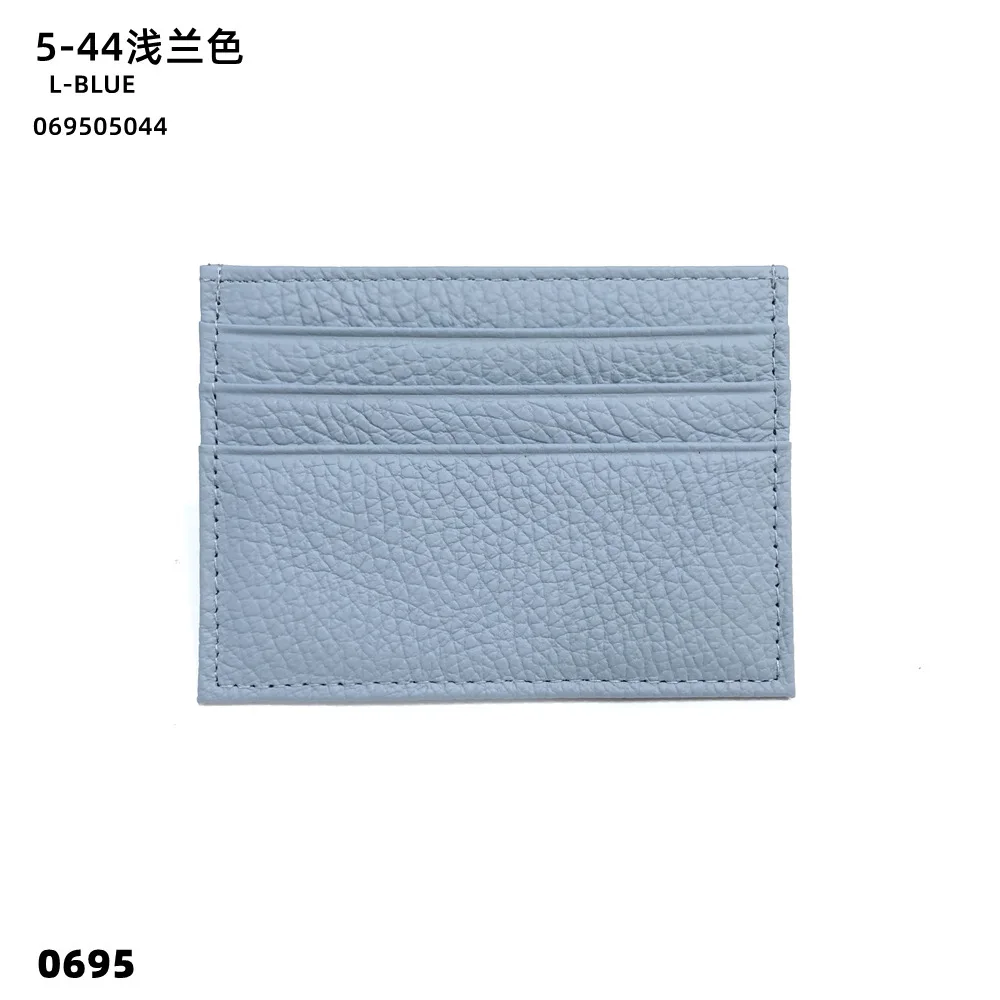 Personalized Genuine Leather Card Holder – Custom Initial Slim Wallet & Monogrammed Name Case