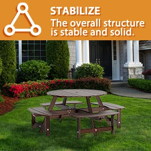 wooden picnic tables for outdoors