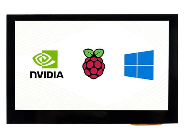 Polegada Hdmi Lcd b Tela de Toque Capacitivo Lcd b 800 × 480 Hdmi Ips Suporta Jetson Nano pc Console de Jogo Todos Raspberry pi 4.3