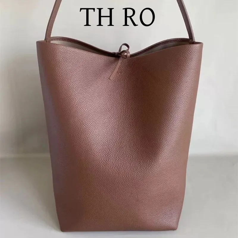 TH RO Fashion Bucket Design Women's Handbag Large Leather Material Large Capacity Bucket Bag