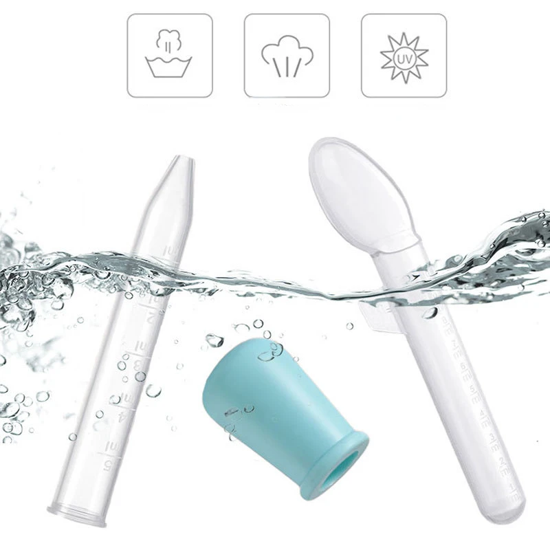 2Pcs Baby Medicine Feeder Baby Dropper and Spoon Medicine Device Feeder Silicone Pipette Liquid Food Dropper Infant Utensils 5ML medicine feeder
