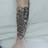 1pc Rounded Font Arm Waterproof Temporary Tattoo, Long-Lasting 1-2 Weeks, Realistic Semi-Permanent Fake Tattoo 3