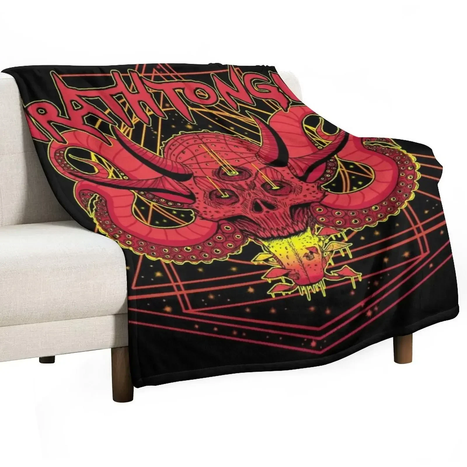 

Wrathtopus Throw Blanket Plush Soft Plush Plaid Flannel Fabric Blankets