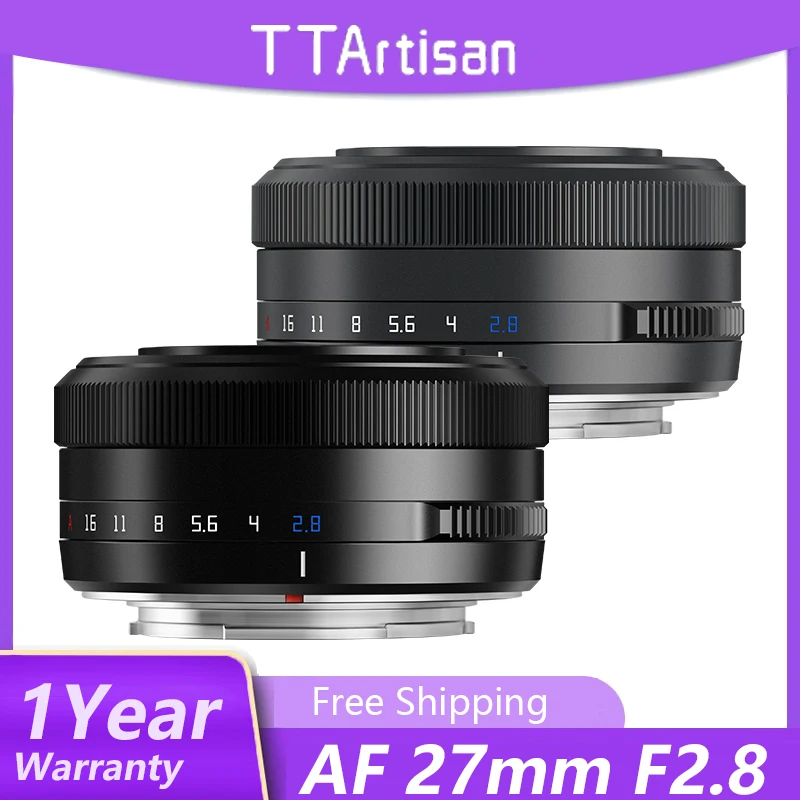 Ttartisan 27Mm F2.8 Obiettivo Per Fotocamera Con Messa A Fuoco Automatica Fujifilm X/Sony E/Nikon Z Mount Per Xa7 Xt30 Xs10 Zve10 Ttartiss 27Mm Fuji