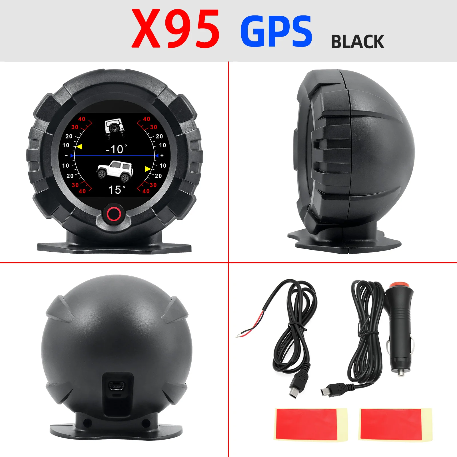 AD X95  ÷ GPS HUD  跮 ׼, HUD ڵ  ӵ, MPH KMH ӵ ġ 簢 