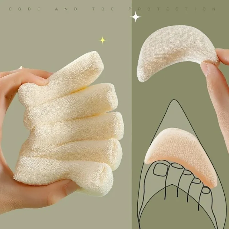 Women Antiwear Sponge Forefoot Insert High Heel Toe Plug Filler Pain Relief Insoles Adjustable Reduce Shoe Size Cushion Pads shoe insoles forefoot pads forefoot cushion