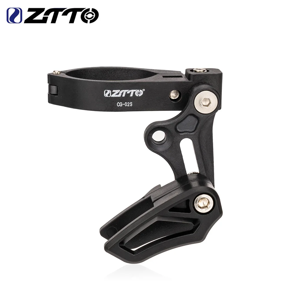 ZTTO Bicycle Chain Guide 31.8mm 34.9 Clamp Mount Anti Chain Drop Direct E Type Adjustable For MTB Mountain Gravel Bike 1X System