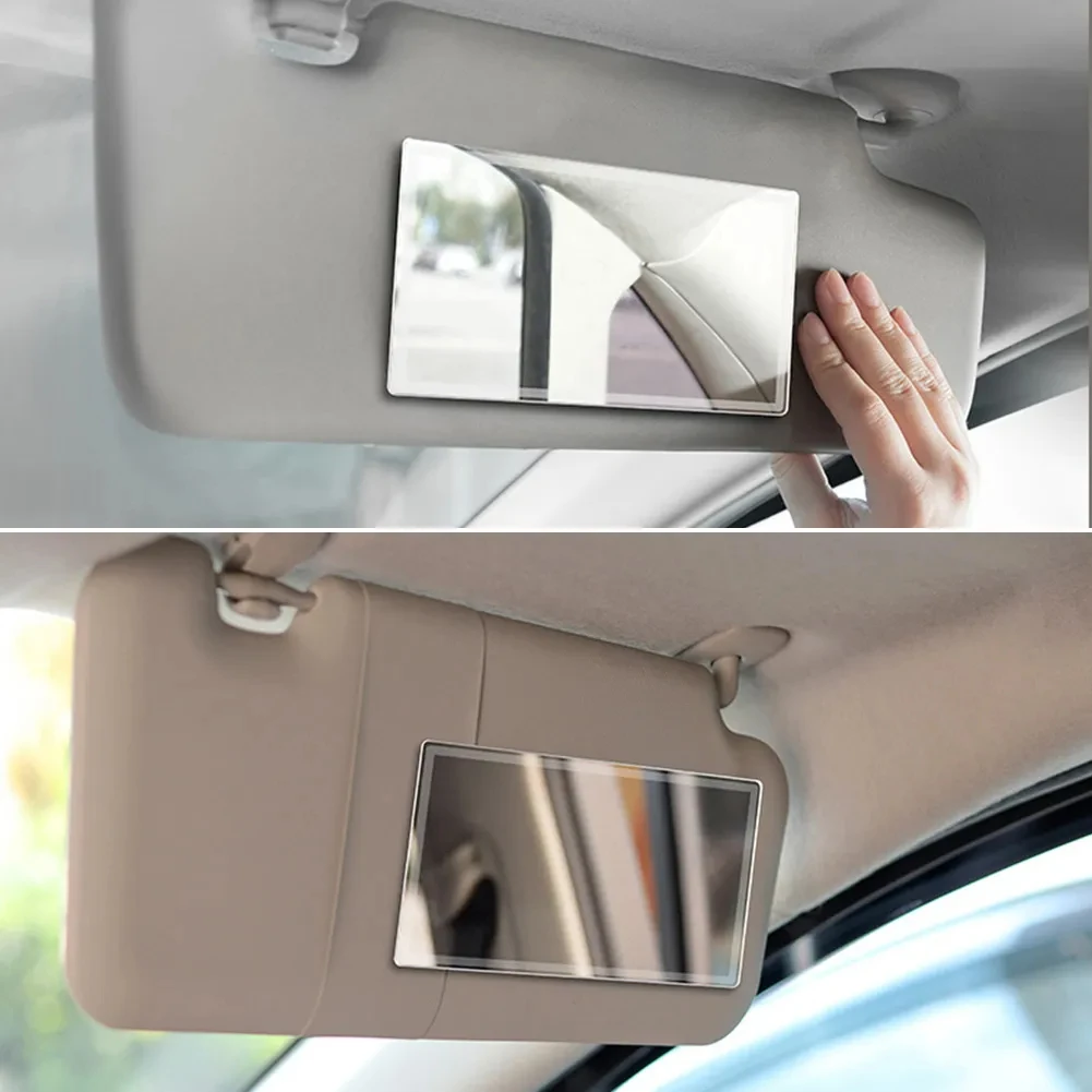 Car Makeup Mirror Car Stainless Steel Portable Auto Sun-Shading Visor HD Mirrors  Car Interior Mirror Universal Car-styling - AliExpress