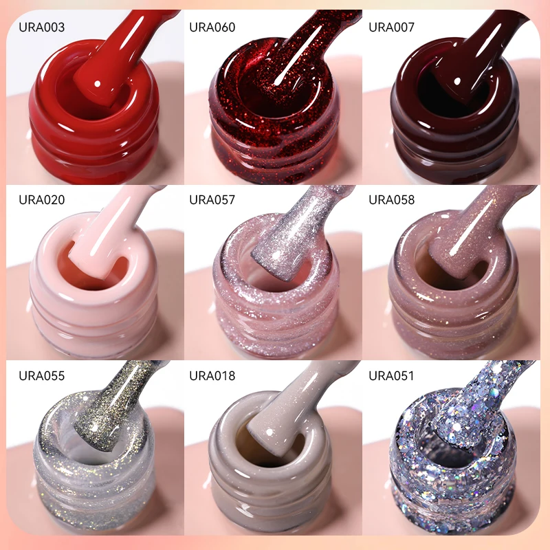 UR SUGAR 80 Colors 15ml Red Colors Series Gel Nail Polish Semi Permanent UV Gel Design Nail Art Manicure Varnish Supplies 6