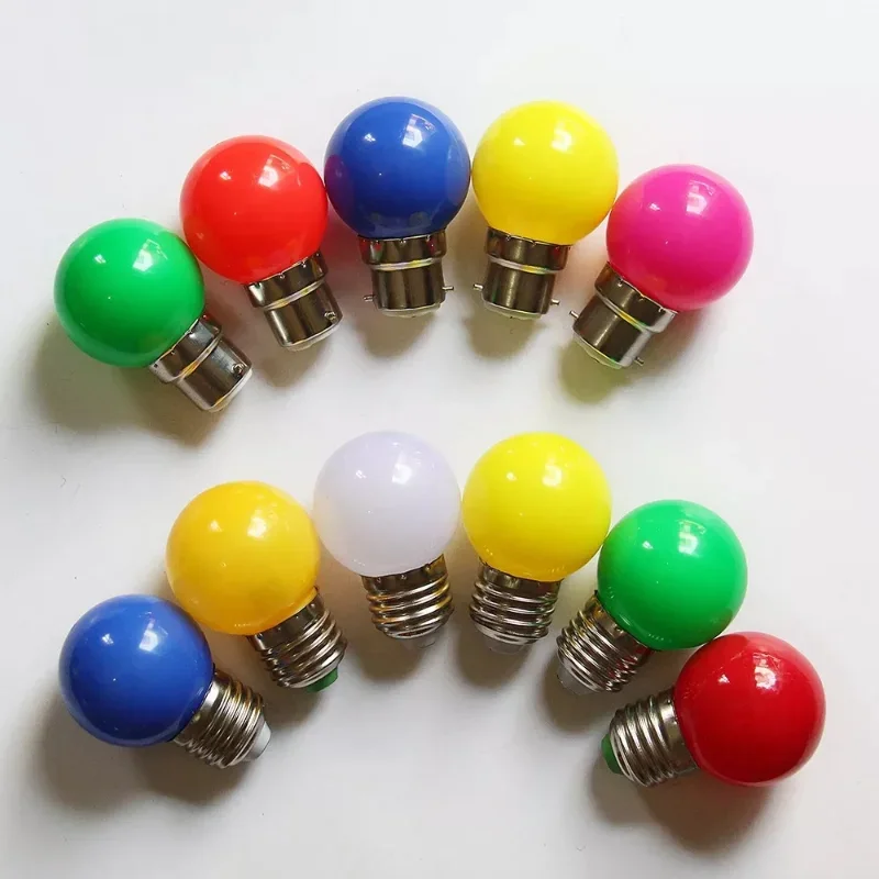 thumbnail image 5 of Bombilla LED de colores E27, 3 W, 5 W, 7 W, 9 W, CA de 220 V, 110 V, roja, azul, verde, amarilla y rosa, para bar, karaoke, fiesta, 5 of 6