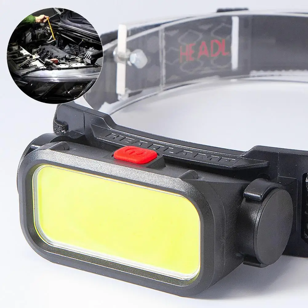 

TYPE-C Fast Charging Strong Light Headlights Red And White Night Fishing Lights Outdoor Emergency Lighting