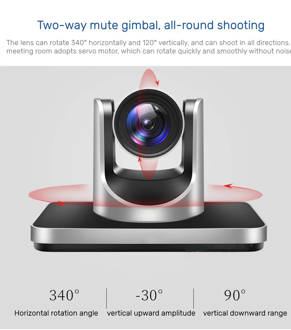 HCSTVCON Video Conference Camera NEW PTZ Camera Live Streaming 20X with HDMI SDI LAN USB for Church Business Meeting