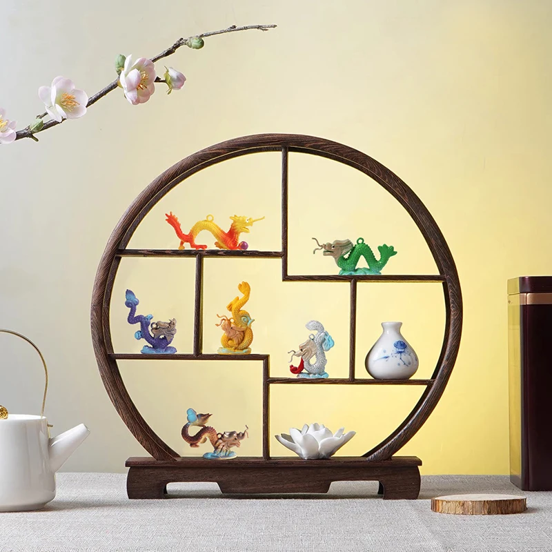 

6PC 2024 PVC Creative Miniature Figurines Dragon For Display Micro Landscape Ornament Lucky Decoration Home Decor New Year Gift