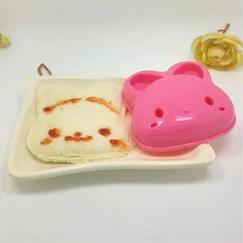 어린이용 토스트 빵 몰드 토끼 샌드위치 커터, 다이 커팅 머신 커터 실러, 가정용 주방 가제트 액세서리