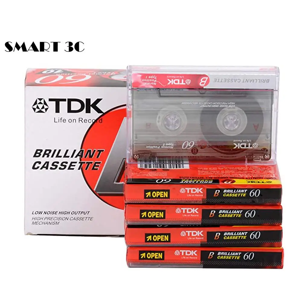 1pcs Standard Cassette Blank Tape Player 60 Minutes Magnetic Audio Tape For Speech Music Recording