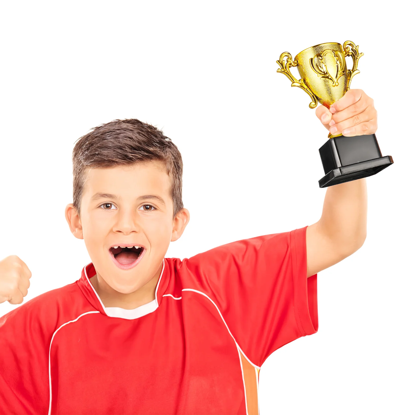 

Plastic Trophy for Kids Creative Sports Competitions Winner Award Trophy Toy with Base Football trophies Of gold