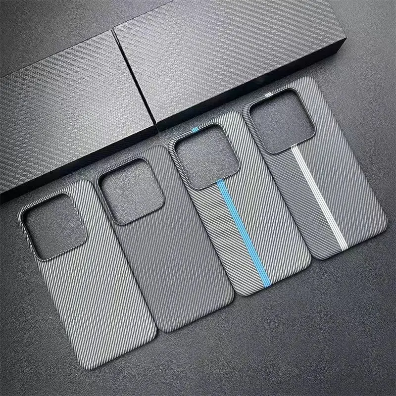 Fashion Hard Carbon Fibre Slim Protective Back Cover Case