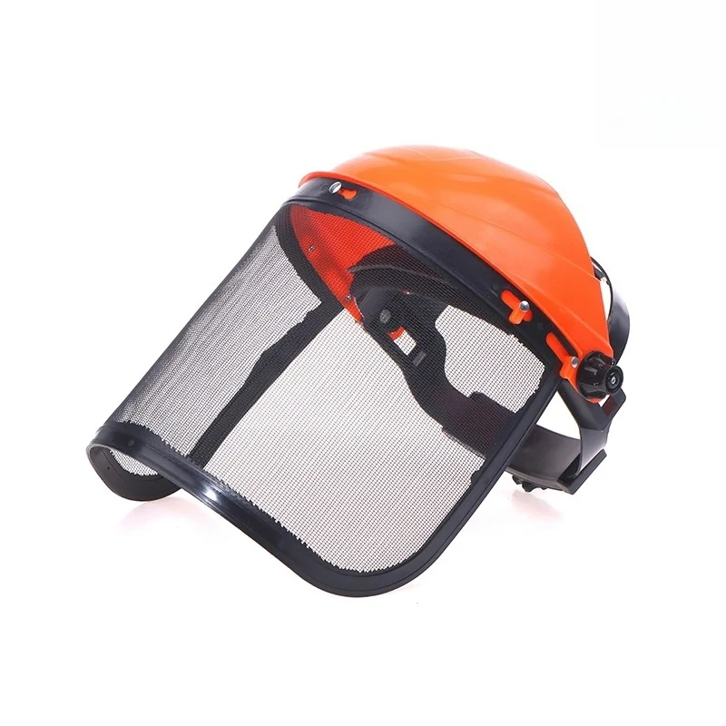 Full Face Safety Helmet with Mesh Protective Mask for Forestry