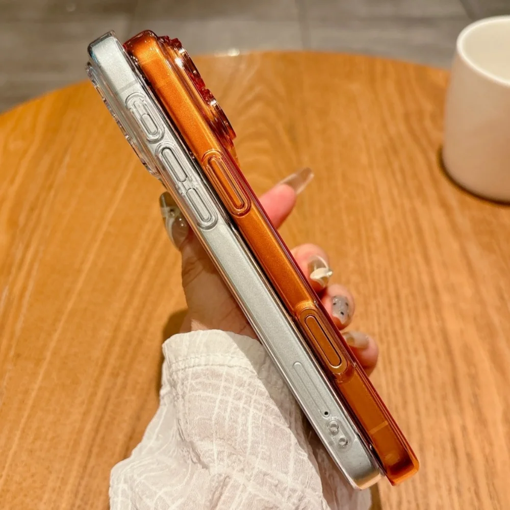 Luxury Clear PC Cover with Camera Lens Protector Film