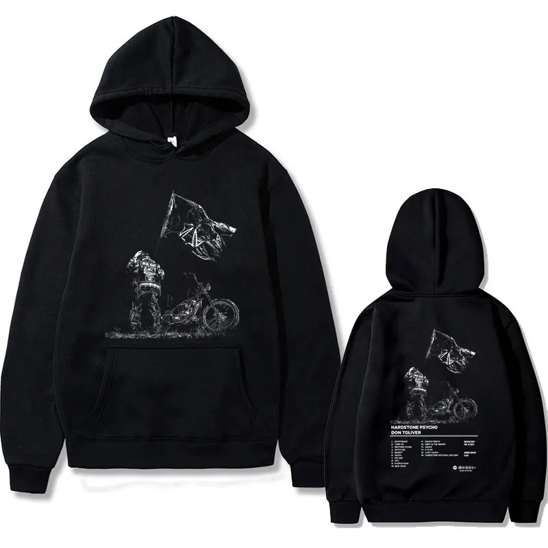 Rapper Don Toliver Hardstone Psycho Album Print Pullover Male Vintage Hoodie Men Women's Fashion Hip Hop Oversized Sweatshirt