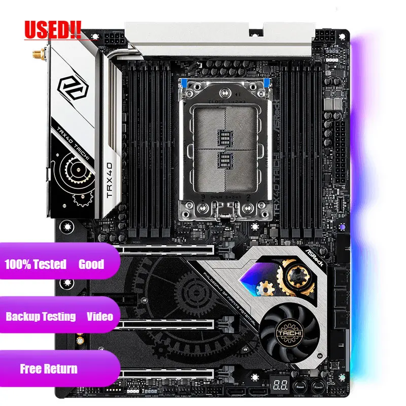 

ASRock Motherboard TRX40 Taichi With AMD Ryzen Threadripper sTRX4 TRX40 Max 256GB DR4 ATX