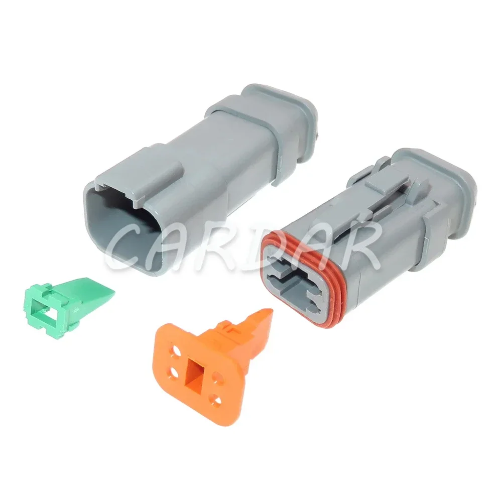 

1 Set 4 Pin 1.6 Series Auto Pump Truck Nozzle Wiring Cable Socket DT04-4P-E008 DT04-4S-E008
