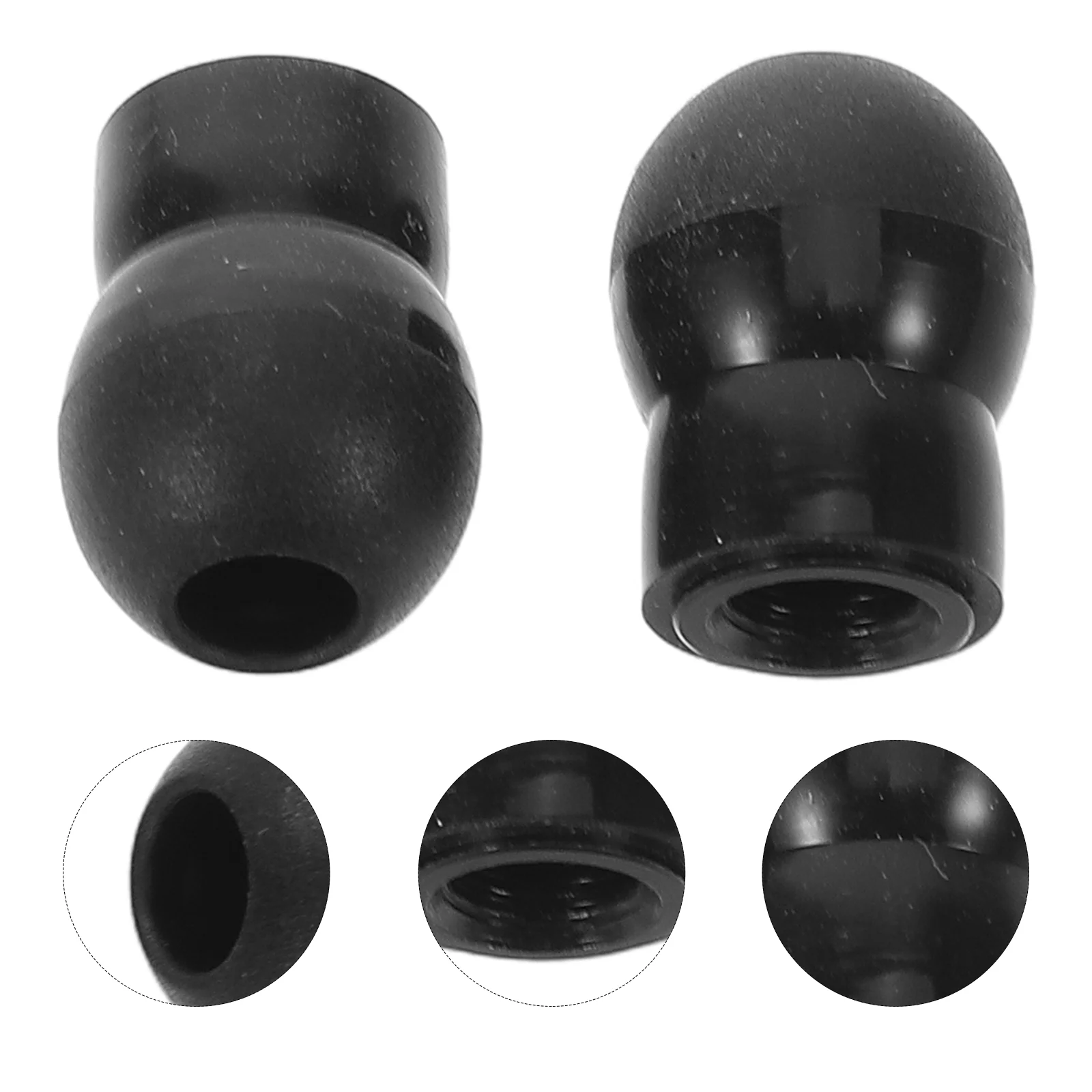 2 Pcs Stethoscope Earplugs Soft Silicone Replacement Parts Universal Buds Medical Health Care Black Listening Equipment Hearing