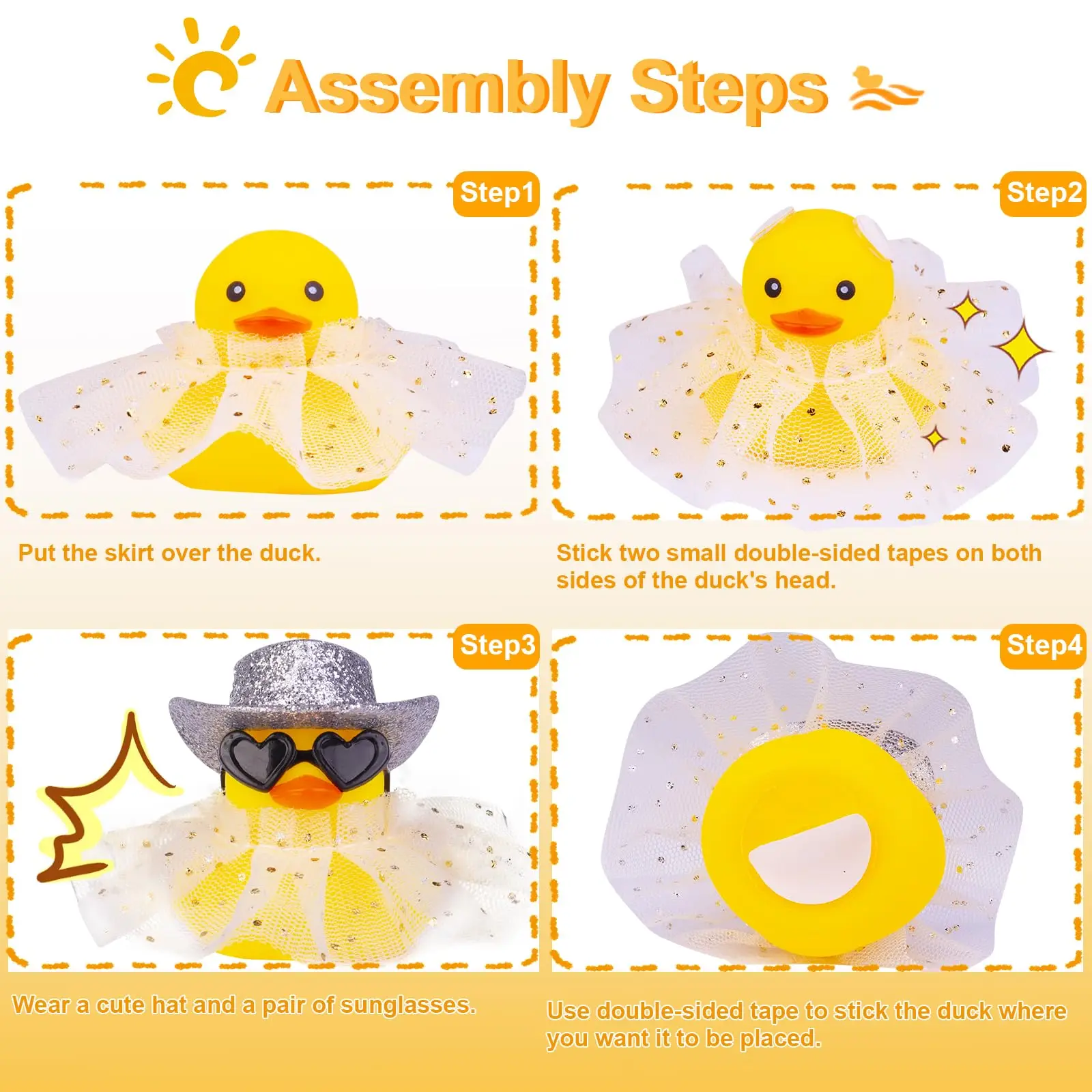 Car Duck Rubber Duck Car Ornaments Duck Car Dashboard Decorations Rubber Duck  Car Accessories 5