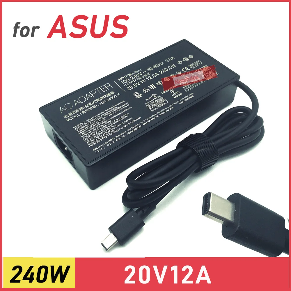 Original 240W 20V 12A AC Adapter Laptop Charger For ASUS ROG Zephyrus G16 GU605MZ-G16.U94080 Power Supply