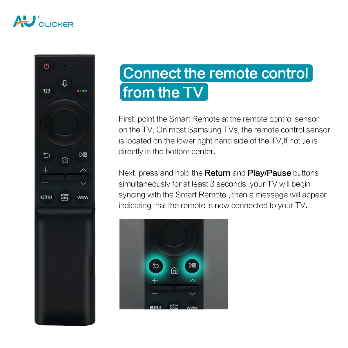 BN59-01363L 음성 원격 제어 BN59-01363 삼성 스마트 QLED 시리즈 TV Remoto용 WWW Netflix 버튼 포함