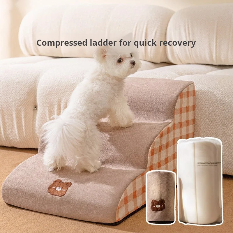 Pet Staircase Detachable Sponge Climbing Ladder for Small And Medium-sized Dog Bed Sofa pet ramp stairs