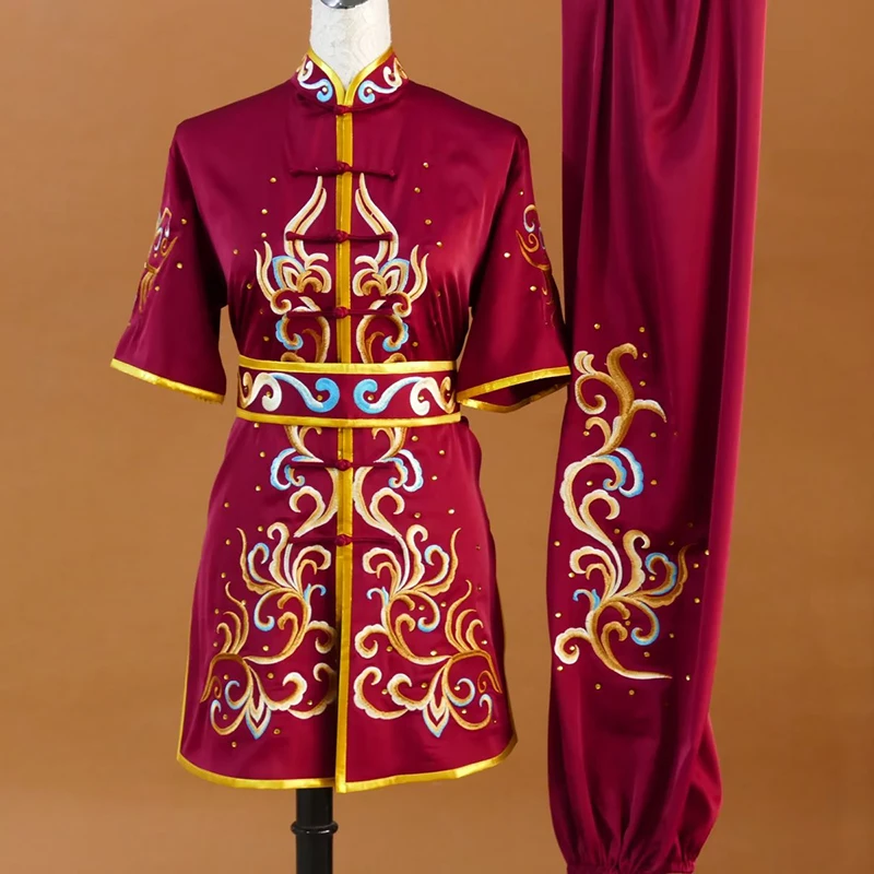 

Индивидуальный пошив, длинный кунг-фу и боевые искусства тайчи, униформа для соревнований, вышитая одежда