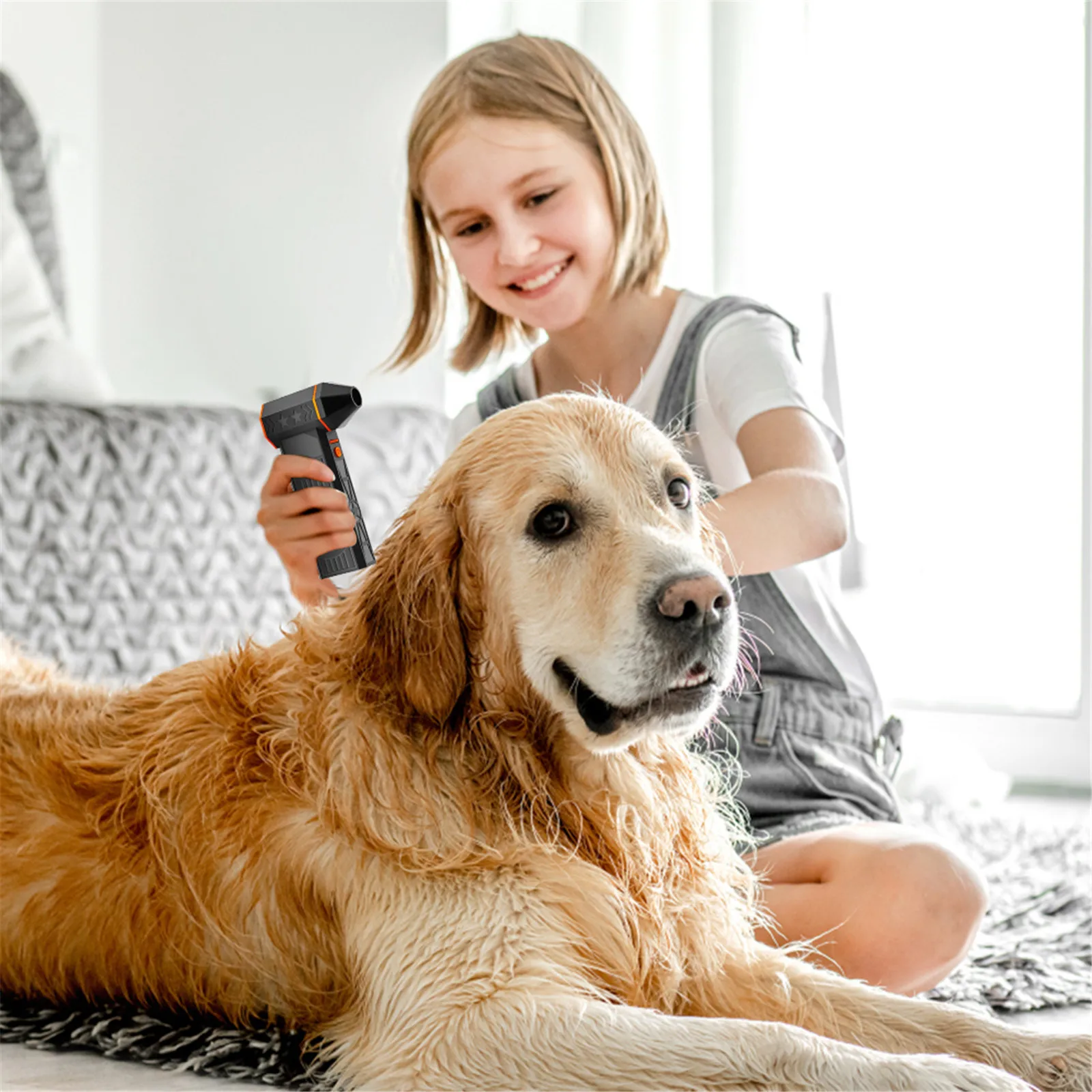 열풍식 눈 제거기 충전식 전기 낙엽 송풍기 IPX4 방수 고출력 터빈 송풍기 눈..