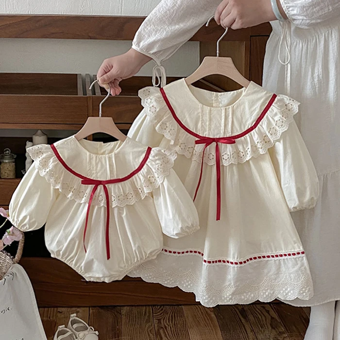 ملابس أطفال جديدة لخريف 2025 فستان حفلات للفتيات من عمر 2 إلى 7 سنوات رومبير للفتيات الصغيرات بأكمام طويلة فساتين أميرات للأطفال