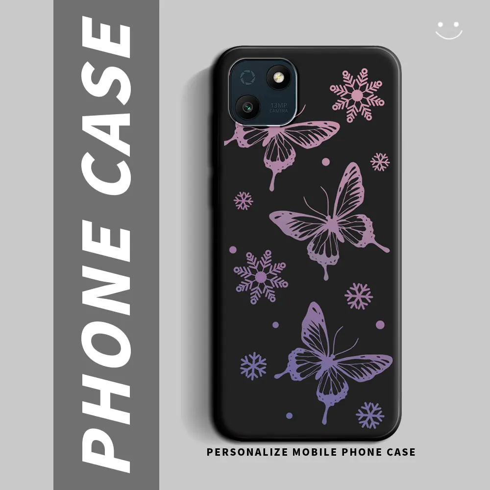 Cartoon Cute Flower Shockproof Silicone Soft Phone Case with Back Cover Shell