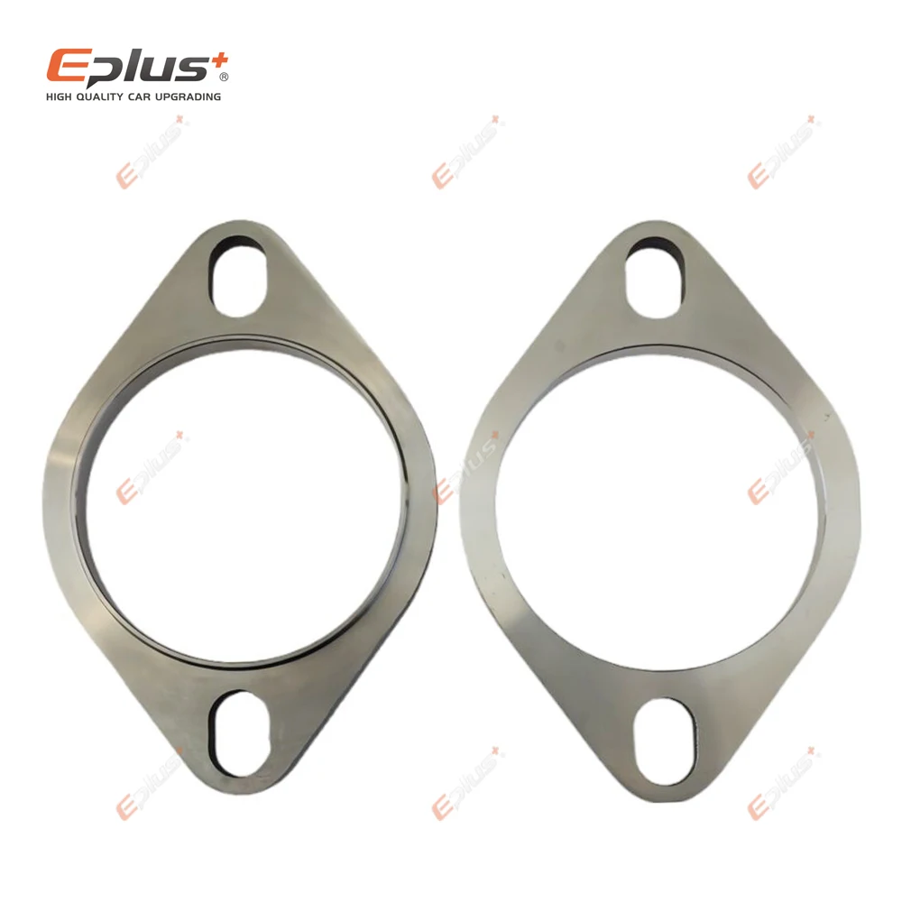 Eplus auto moto tubo di scarico silenziatore giunto flangiato universale 2 fori 304 acciaio inossidabile 51MM 63MM 76MM