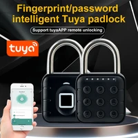 Tuya Bluetooth Smart Pad lock Biometric Digital Padlock Waterproof Code Fingerprint Electric Door Lock candados for Luggage Bag - Image 2