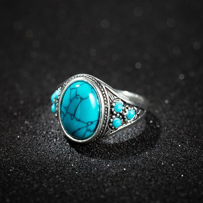 Türkiser Ring Für Damen Und Herren Vintage Schmuck_voghion.com