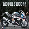 1:12 BMW S1000RR 2021 Die Cast Motorcycle Model Toy Vehicle Collection Autobike Shork-Absorber Off Road Autocycle Toys Car 1