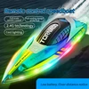 HXJ819-2.4G Colorful High Speed ​​Racing Boat Waterproof Rechargeable Model Electric Radio Remote Control Speedboat Boy Toy 1