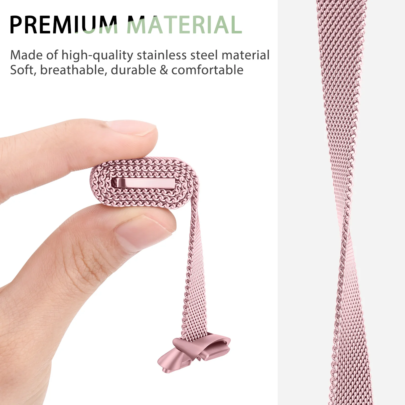 Fitbit Luxe Metal Magnetic Sport Strap Bracelet Replacement