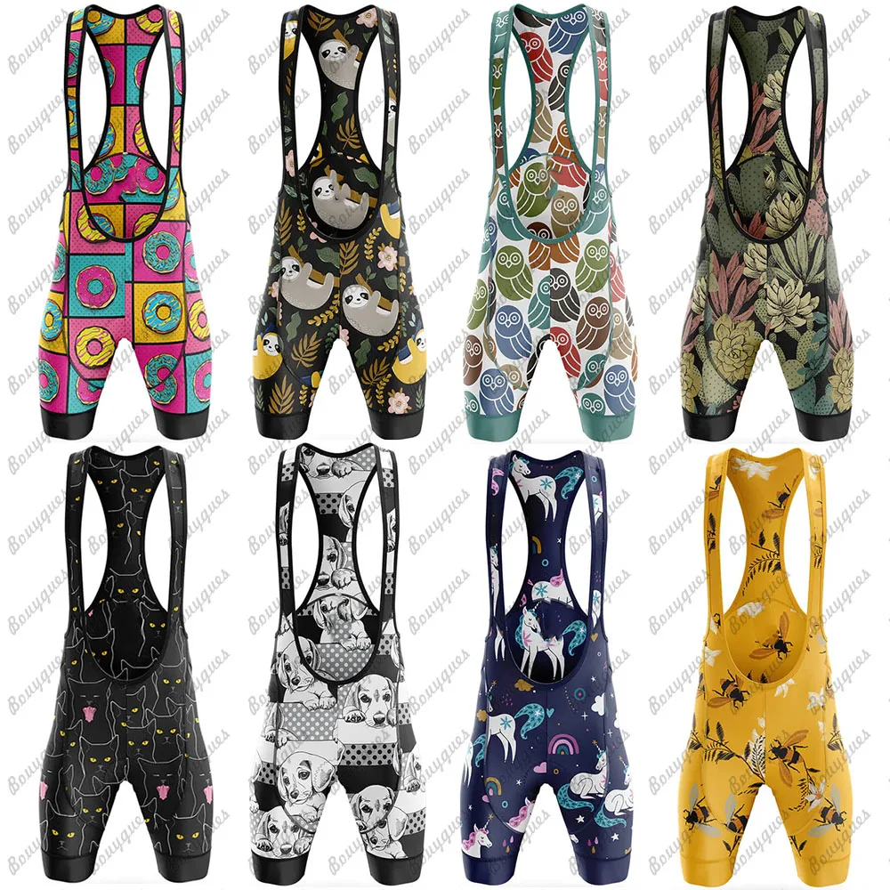 New Cycling Bibs Shorts Mountain Bike Breathable Men's Women Gel Padded Bike Tights Triathlon outdoor sport Bicycle Shorts