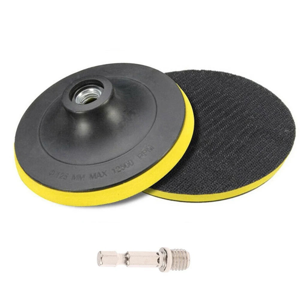 5Inch/125mm Hook And Loop Buffing Pad Rotary Backing Pad With M10 Drill