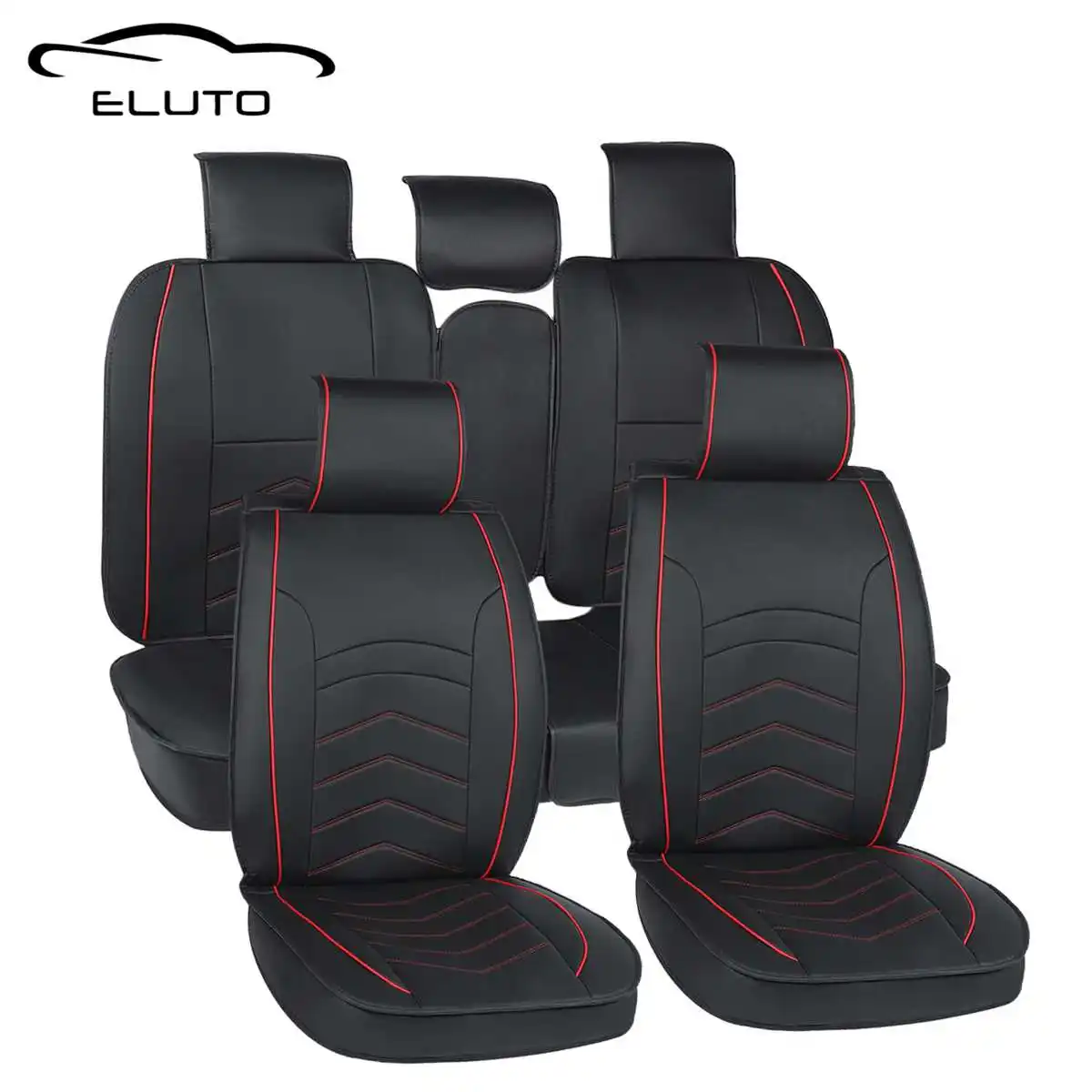 Funda Para Tableta Con Soporte Para Tarjetas Para Realme Pad Mini Funda Protectora De Cuero Sintetico Resistente A Los Golpes Con Banda Elastica Y Estampado De Lineas Color Rojo